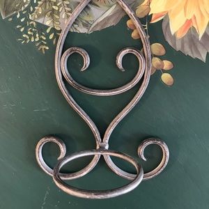 🌿Scrolled Grey Votive Holder